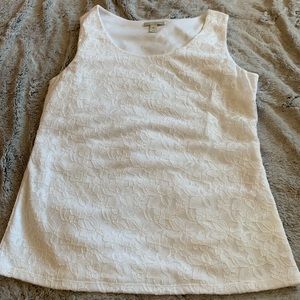 White tank top formal shirt